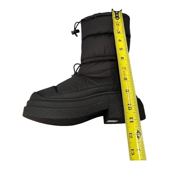 Stuart Weitzman Round Toe Cam SportLift Boots Women's 5.5 B Black Pull-On - Picture 13 of 15